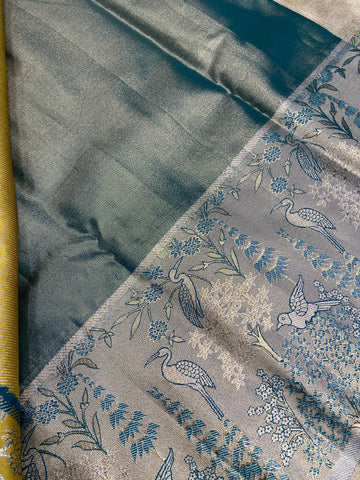 Bridal semi tissue Kanjeevaram silk saree