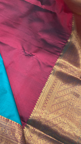 Half mix Kanjeevaram silk saree