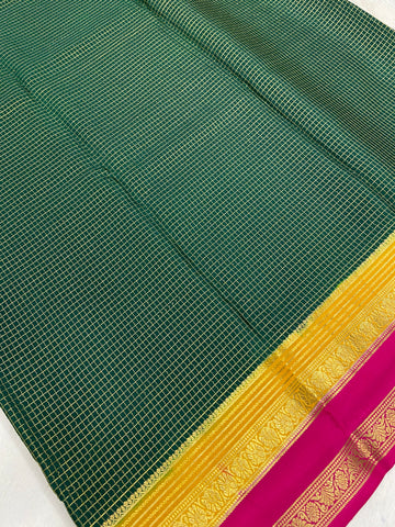 Pure Crepe Mysore Silk Certified Saree 120 GSM