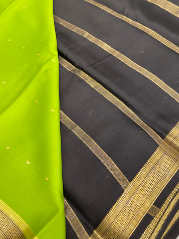 Pure Crepe Mysore Silk Saree 80 GSM Silk Mark Certified