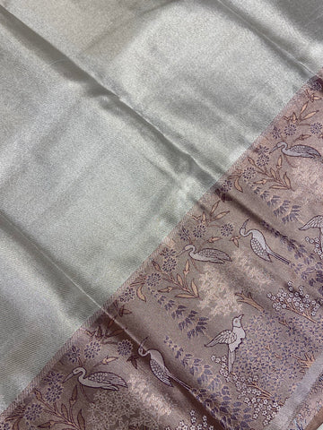 Bridal semi tissue Kanjeevaram silk saree