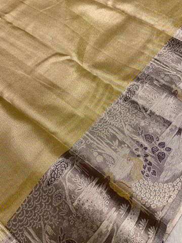 Bridal semi tissue Kanjeevaram silk saree