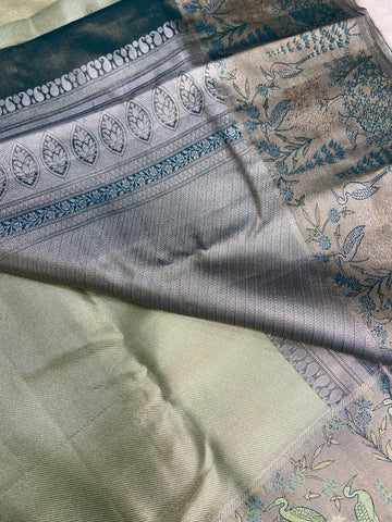 Bridal semi tissue Kanjeevaram silk saree