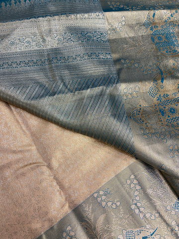 Bridal semi tissue Kanjeevaram silk saree