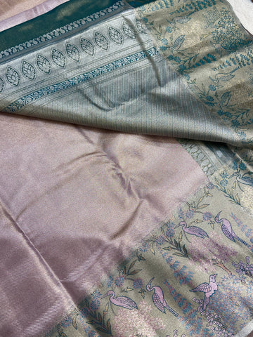 Bridal semi tissue Kanjeevaram silk saree