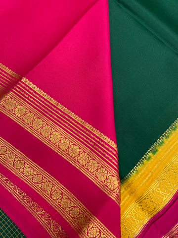 Pure Crepe Mysore Silk Certified Saree 120 GSM