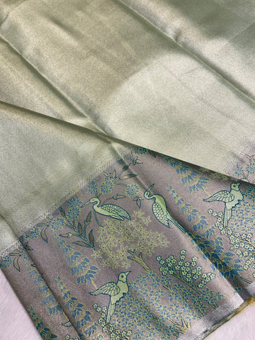 Bridal semi tissue Kanjeevaram silk saree