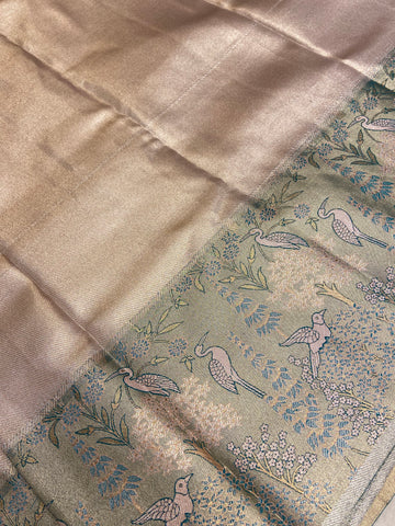 Bridal semi tissue Kanjeevaram silk saree