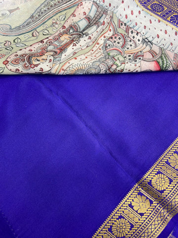 Pure Crepe Mysore Silk Certified Saree 120 GSM