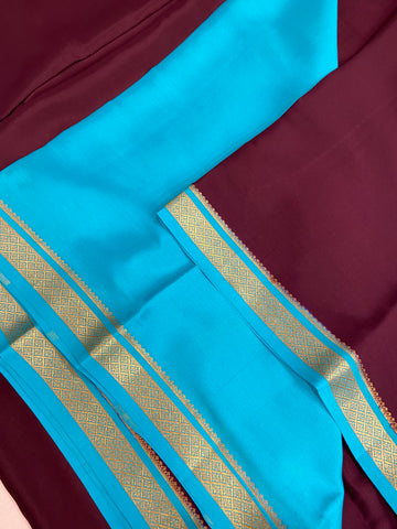 Pure Crepe Mysore Silk Certified Saree 120 GSM