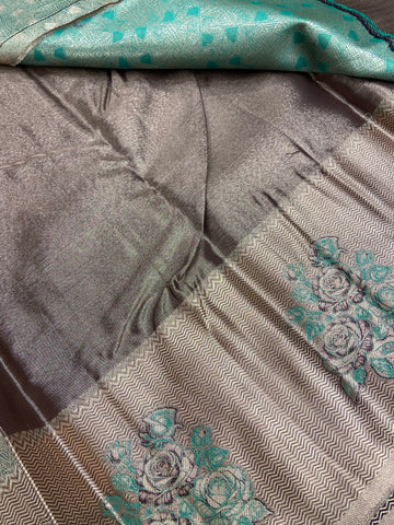 Bridal semi tissue Kanjeevaram silk saree