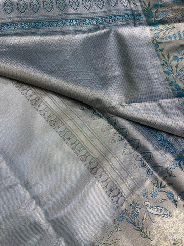 Bridal semi tissue Kanjeevaram silk saree