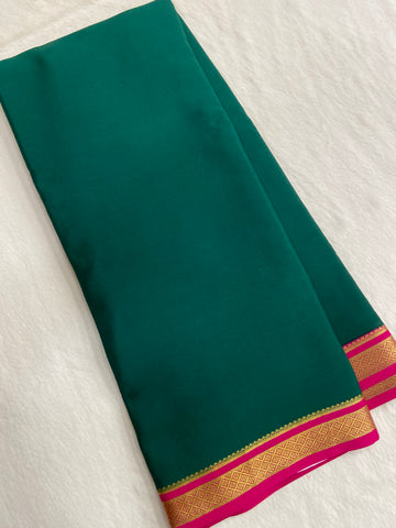 Pure Crepe Mysore Silk Certified Saree 120 GSM