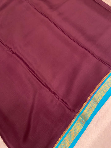 Pure Crepe Mysore Silk Certified Saree 120 GSM