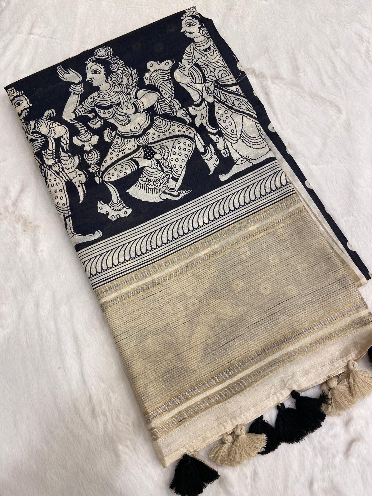 Semi Chanderi saree