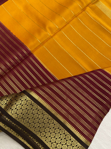 Pure Crepe Mysore Silk Certified Saree 120 GSM