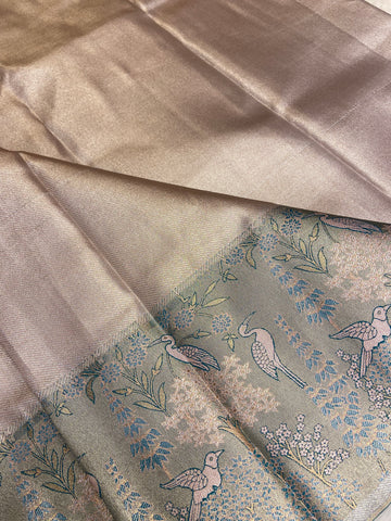 Bridal semi tissue Kanjeevaram silk saree