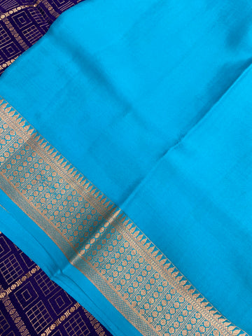 Pure Crepe Mysore Silk Certified Saree 120 GSM