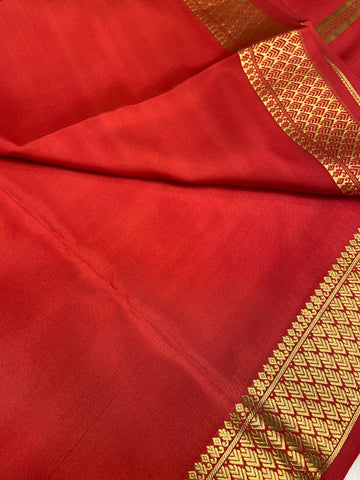 Pure Crepe Mysore Silk Certified Saree 120 GSM