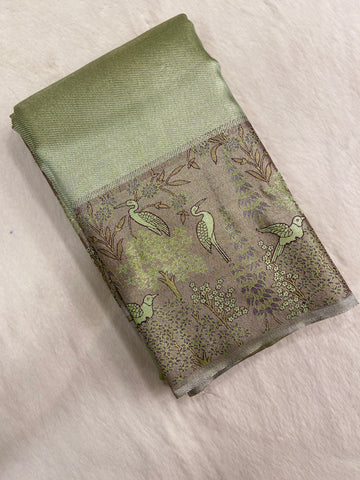 Bridal semi tissue Kanjeevaram silk saree