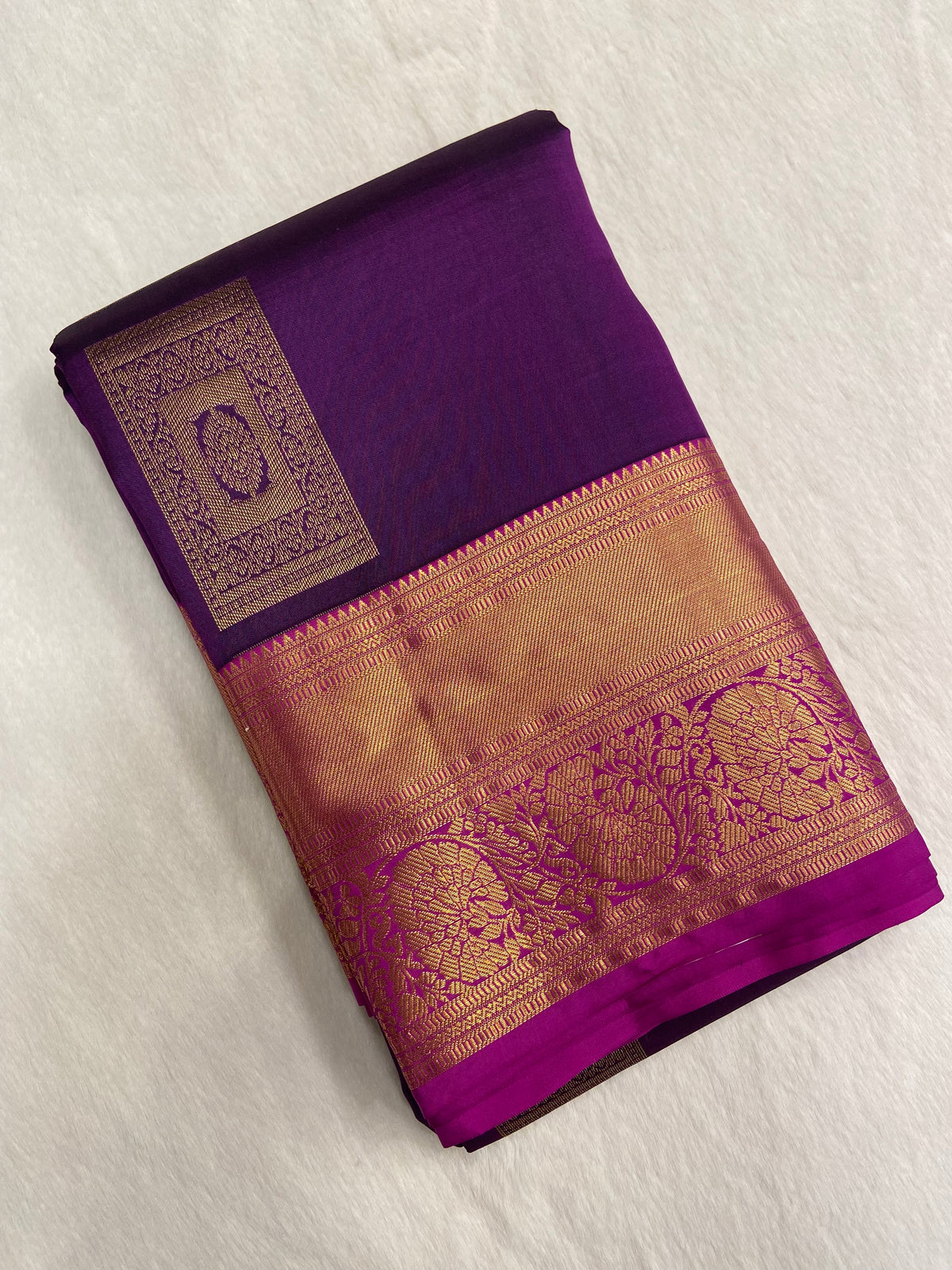 Pure Kanjeevaram silk mark certified saree