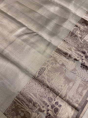 Bridal semi tissue Kanjeevaram silk saree