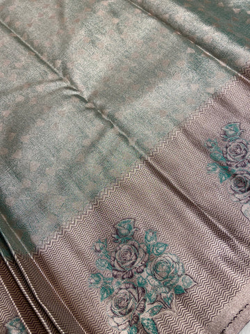 Bridal semi tissue Kanjeevaram silk saree