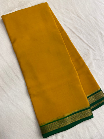 Pure Crepe Mysore Silk Certified Saree 120 GSM