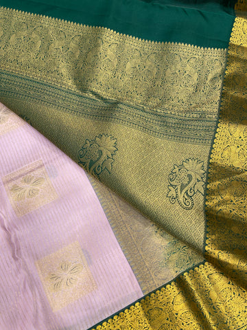 Pure Kanjeevaram silk mark certified saree