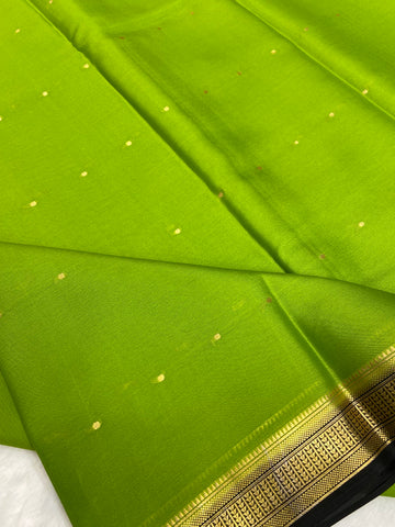 Pure Crepe Mysore Silk Saree 80 GSM Silk Mark Certified