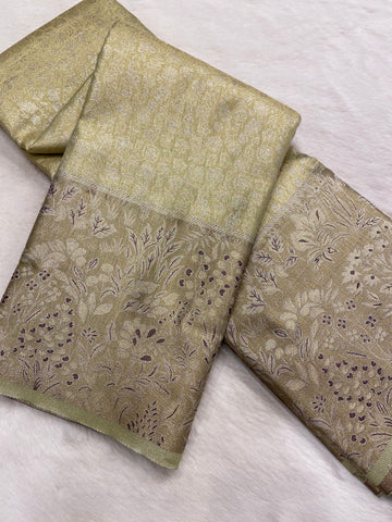 Bridal semi tissue Kanjeevaram silk saree