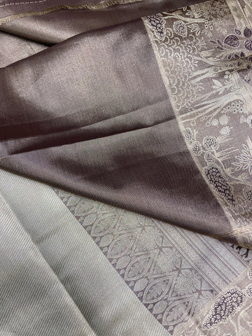 Bridal semi tissue Kanjeevaram silk saree