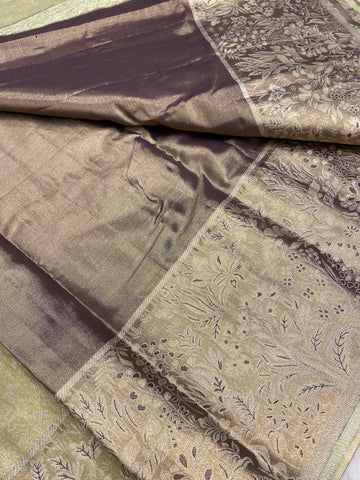 Bridal semi tissue Kanjeevaram silk saree