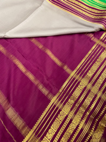 Pure Crepe Mysore Silk Certified Saree 100 GSM