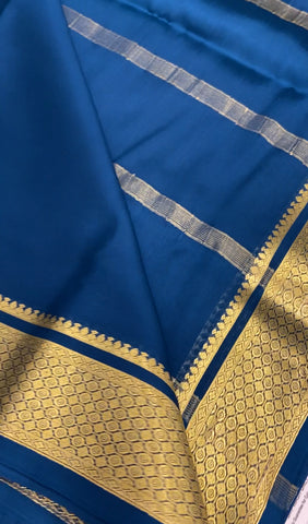 Pure Crepe Mysore Silk Certified Saree 80 GSM