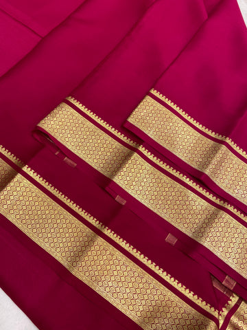 Pure Crepe Mysore Silk Certified Saree 80 GSM