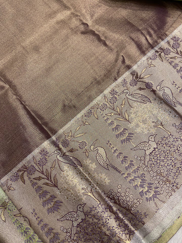 Bridal semi tissue Kanjeevaram silk saree