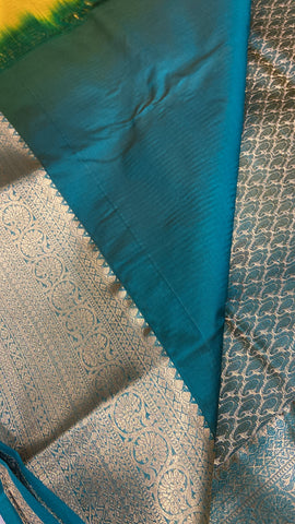 Half mix Kanjeevaram silk saree