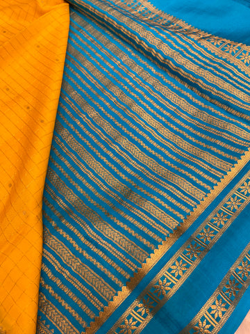 Pure Crepe Mysore Silk Certified Saree 120 GSM