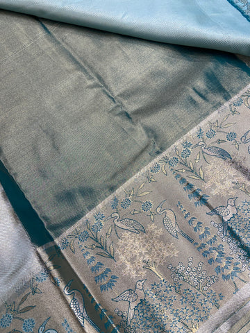 Bridal semi tissue Kanjeevaram silk saree