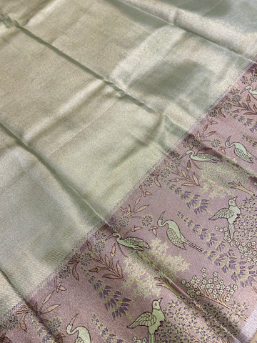 Bridal semi tissue Kanjeevaram silk saree