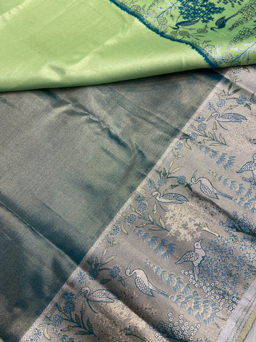 Bridal semi tissue Kanjeevaram silk saree