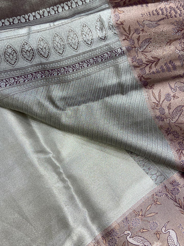 Bridal semi tissue Kanjeevaram silk saree