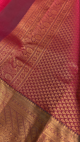 Half mix Kanjeevaram silk saree