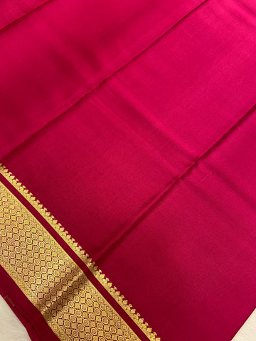 Pure Crepe Mysore Silk Certified Saree 80 GSM