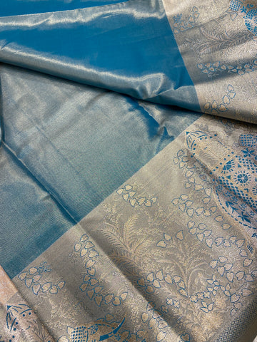 Bridal semi tissue Kanjeevaram silk saree