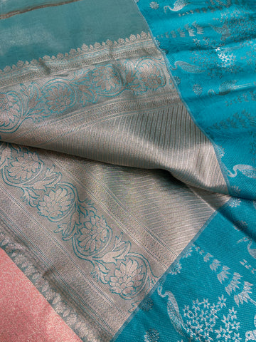 Bridal semi tissue Kanjeevaram silk saree