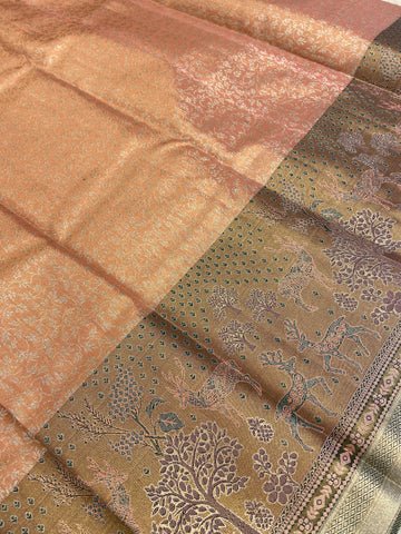 Bridal semi tissue Kanjeevaram silk saree