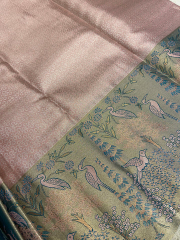 Bridal semi tissue Kanjeevaram silk saree