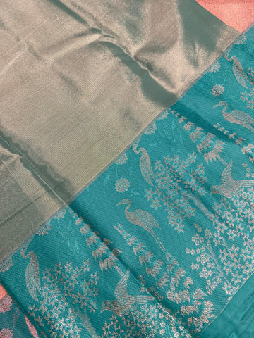 Bridal semi tissue Kanjeevaram silk saree